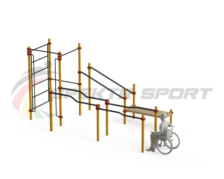 Купить Спортивный комплекс для инвалидов-колясочников WRK-D16_76mm в Советскаягавани 